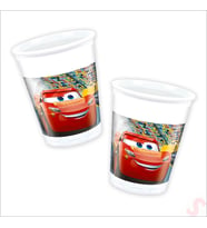 Cars 3, Plastik Bardak - 8 Adet (STD)
