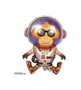 Folyo Balon Astronot Maymun 90 cm