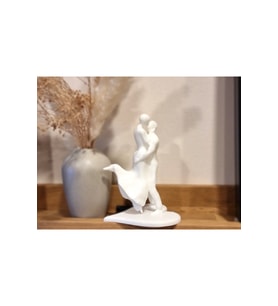 Öpüşen Sevgililer Heykeli Soyut Çift Heykeli 20 CM Soyut Biblo Heykel Dekor Ev Dekorasyon Hediyelik