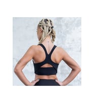 Siyah Toparlayıcı Spor Bra ( Sporcu Sütyeni )