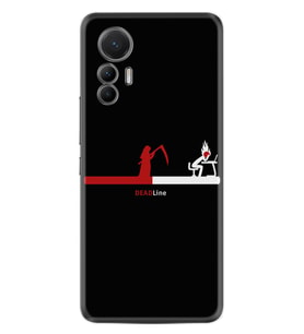 Xiaomi 12 Lite Kılıf Silikon Desen Özel Seri Dead Line 1662