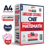 2027 MEB-AGS ÖABT İlköğretim Matematik Öğretmenliği ÖSYM Tıpkı Basım 14lü Deneme Paketi Türkiye G.