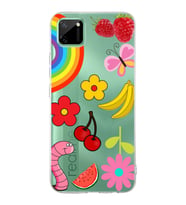 PrintiFy Realme C11  ile Uyumlu 1mm Slim Fit Water Color 5 Baskılı Şeffaf  Kılıf
