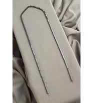 Hematit Doğal Taş Parlak Füme Küp Kesim 2x2mm Dizi [AA]