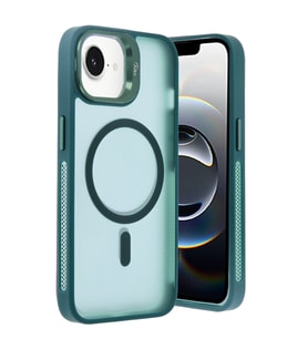 Pilelistore   iPhone 16E Flet Lens Magsafe Kapak - Koyu Yeşil