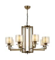 AVONNI AV-60190-8E Eskitme Kaplama Modern Avize E27 Metal Cam 80cm