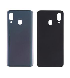 Samsung Galaxy Logolu A20 Pil Kapağı SM-A205F (Siyah)