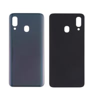 Samsung Galaxy Logolu A20 Pil Kapağı SM-A205F (Siyah)