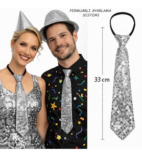 Gümüş Renk Pul Payetli Işıltılı Parti Kratı 33 cm