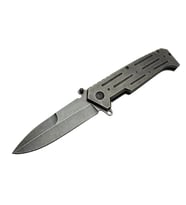 GB B033A Eskitme Kamp Çakı 22 cm - Metal Sap, Otomatik