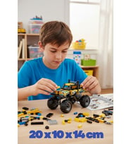 199 Parça Sarı Çek Bırak Off-Road Model Yapı Taşı Seti 20 x 10 x 14 cm