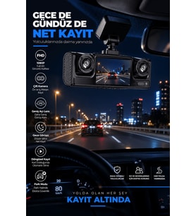 Full HD 1080P Döngüsel Kayıtlı Araç Kamerası