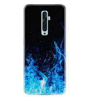 Oppo Reno 2Z 4 Lite 4 Pro 5 6 7 A31 Kılıf Desemli Silikon Blue Fire 1678