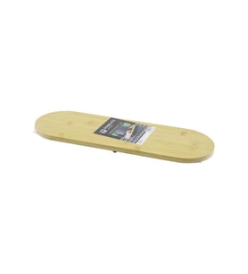 OVAL AHŞAP BAMBU 3 MİNİ=1CM AYAKLI  SUNUM TEPSİSİ 15X44X1.5CM (5343)