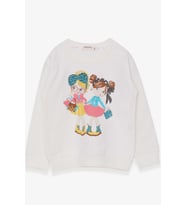 Breeze Kız Çocuk Sweatshirt Kız Baskılı 2-6 Yaş, Ekru