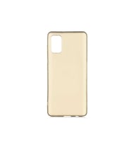Samsung Galaxy A41 Uyumlu Kılıf Zore Premier Silikon Kapak (Gold)