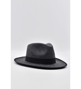Vintage Erkek Fedora Fötr Şapka Panama İngiliz Trilby Kasket Gri