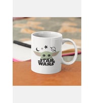 Star Wars Baby Yoda Kupa Bardak (Beyaz)