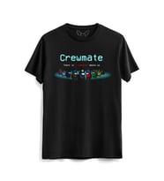 Among Us Dijital Baskılı Çocuk Siyah Tshirt