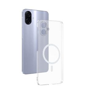 Samsung Galaxy A07 Kılıf İnce Ve Sert Yapılı Şeffaf Magsafe Silikon Kapak RYC/London (Renksiz)