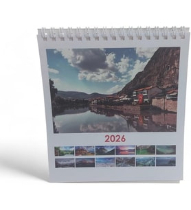 2026 Kare Masa Takvimi, Türkiye Manzaralar, Çok Renkli