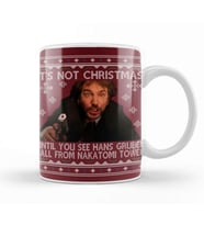 Die Hard Its Not Christmas Until Hans Gruber Falls From Nakatomi Tower Knit Pattern Kupa Bardak Porselen