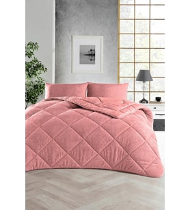 PARKER Yumuşak Tek Kişilik Renkli Yorgan-Wellsoft-Çift Taraflı 155x215 Pembe, Ely Parker