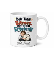 Öğle Tatili Bitmesin Esprili Kupa Bardak Ofis Hediye Çalışana Komik Hediye