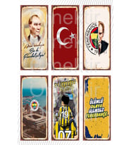 Fenerbahçe Temalı 6 Parça Tablo Poster Seti