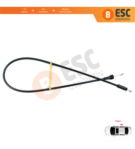 Renault Kangoo KC Express FC Nissan Kubistar MK1 X76 8200182966 İçin Sağ Sürgülü Kapı İç Açma Teli