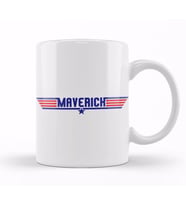 Top Gun Maverick Text Kupa Bardak Porselen