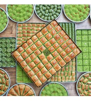 Özel Kare Dilim Kuru Baklava (tepsili)