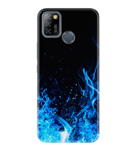 INFINIX Smart 4 5 6 Zero 8 S5 Pro Kılıf Desemli Silikon Blue Fire 1678