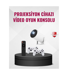 Mini Taşınabilir Kablosuz Projector ile Oyun ve Film Keyfi