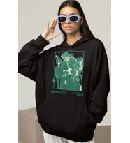 Tasarım Justin Bieber Baskılı Unisex Oversize Şarkıcı Hoodie