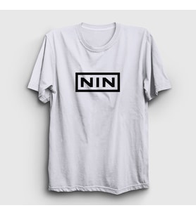 Presmono Unisex Beyaz Logo Rock Nin Nine Inch Nails T-Shirt 485720tt (Beyaz)