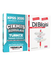Yediiklim 2026 KPSS Ortaöğretim Önlisans Türkçe Konularına Göre Çıkmış Sorular ve AKM Dil Bilgisi Soru Bankası Seti 2 Kitap