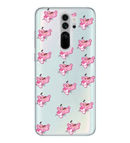 Xiaomi Redmi Note 8 PRO Uyumlu Pink Panter Tasarımlı Şeffaf Telefon Kılıfı