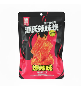 Genji Food Shredded Big Gluten Chunk Super Spicy Flavor 72g