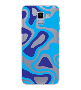 Samsung Galaxy J6 Kapak Renkli Desen Tasarımlı Şeffaf Silikon Kılıf