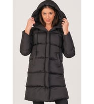 Dewberry Kadın %100 Polyester Kaban Siyah Z6687 Günlük Dış Giyim, Kazak ve Gömlek Kombini, Seyahat Gardırobu