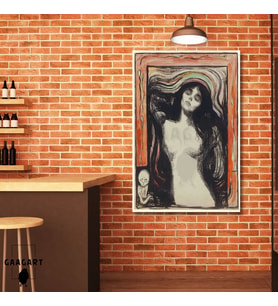 Tekli Dikey Kanvas Edvard Munch Madonna