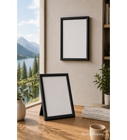 21x30 (A4) Plastik Fotoğraf Çerçevesi Şeffaf PVC Korumalı Arkalık Ayaklıklı Poster Resim Belge Sertifika Çerçevesi Beyaz