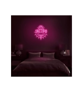 TATTOO Yazılı ve Şekilli Neon Tabela