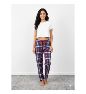 Bambu Likralı Ring Viskon Pijama Altı