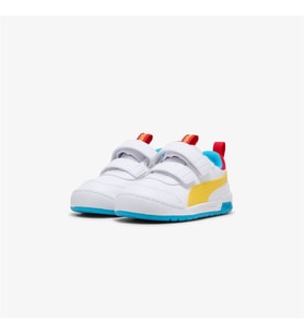 Puma Multiflex 2 Color V İnf Cırtlı Çocuk Spor Ayakkabı Beyaz Sarı