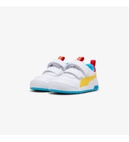 Puma Multiflex 2 Color V İnf Cırtlı Çocuk Spor Ayakkabı Beyaz Sarı