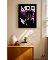Mob Psycho Shigeo Poster, Siyah Çerçeveli Duvar Tablosu - Anime Severlere Özel Hediye