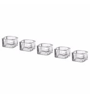 Ikea GLASIG Mumluk Cam Kalın Tealight Mumluk 5 Adet