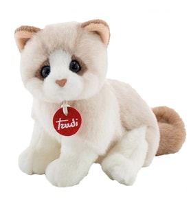 Kitty Peluş Beyaz Bej Kedi 20 cm